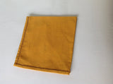 Cotton mustard yellow woven napkins, cotton napkins, Hemstitch Napkins, Cloth Napkins