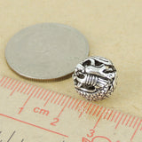 925 Sterling Silver Dragon Bead Vintage Round Bead Jewelry Making WSP417 Wholesale Retail
