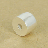 925 Sterling Silver Barrel Bead Seamless Jewelry Making WSP418 Wholesale: See Discount Coupons in Item Details