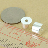 925 Sterling Silver Barrel Bead Seamless Jewelry Making WSP418 Wholesale: See Discount Coupons in Item Details