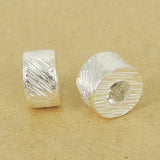 925 Sterling Silver Barrel Bead Seamless Jewelry Making 4.5mm Hole Size WSP419 Wholesale: See Discount Coupons in Item Details