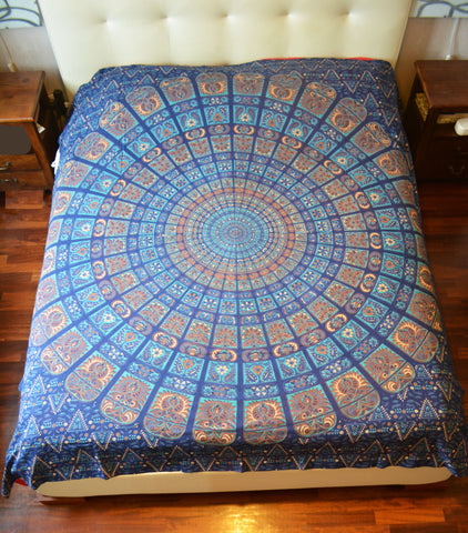 Boho Bed Sheet Mandala Double Bed Cover Cotton Beach Sheet Wall Hanging Mandala Tapestry Textile Prints Wall Decor Home Decor  Handmade Item