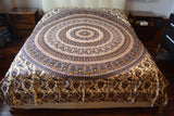 Boho Bed Sheet Mandala Double Bed Cover Cotton Beach Sheet Wall Hanging Mandala Tapestry Textile Prints Wall Decor Home Decor  Handmade Item