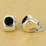 Sterling Silver Skull Charm Bead 925 Stamp Vintage WSP421  Wholesale: See Discount Coupons in Item Details