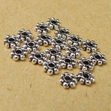 30 Pcs Sterling Silver Flower Spacers WSP026X30 Wholesale: See Discount Coupons in Item Details