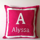 30% OFF Baby Personalized Gifts, Nursery Decor Girl, Nursery Bedding, Dark Pink Pillows, Pink Monogram Pillows, Pink Name pillows, Baby show