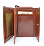 Ladies Wallet Leather Wallet Women Leather Card Holder With Multiple Windows Brown Purse Wallet High Quality Italian Leather Gift for her