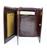 Leather Wallet Women Wallet Dark Brown Credit Card Holder Handmade Purse Wallet High Quality Italian Leather Gift for Her Gift Mother's Gift