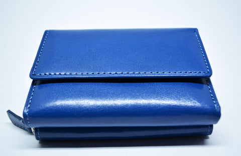 Ladies Wallet Leather Wallet Women Wallet Electric Blu Card Holder With Multiple Windows Purse Wallet High Quality Italian Leather