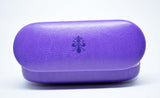 Glasses Case Hard Eyeglasses Case Leather Sunglass Case Italian Purple Leather Glasses Case Gift For Him Gift For Her Made in Italy