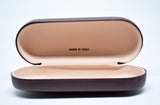 Glasses Case Hard Eyeglasses Case Leather Sunglass Case Italian Brown Leather Glasses Case Gift For Him Gift For Her Made in Italy