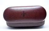 Glasses Case Hard Eyeglasses Case Leather Sunglass Case Italian Brown Leather Glasses Case Gift For Him Gift For Her Made in Italy