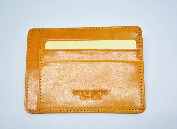 Mens Yellow Handmade Genuine Leather Credit Card Holder Small LeatherCard Wallet BusinessCard Holder Gift for Him Gift For Her Easter Gift