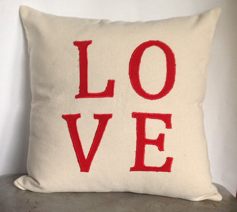 Sale Love Pillow -18" x18" ,Wedding Gift, Monogrammed Cushion Cover 45cmx45cm, Anniversary Gift