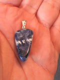 Sodalite Pendant  - Tumbled Sodalite - Throat chakra - Sodalite Jewelry