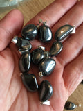 Hematite Pendant - Tumbled Hematite - Root chakra - Hematite Jewelry