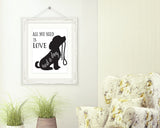 Dog Wall Art, All You Need Is Love And A Dog Printable Wall Art, INSTANT DOWNLOAD, Wall Poster, Dog Quote Print, Gift for Dog Lover, Dog Art