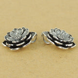 925 Stamp Sterling Silver Lotus Pendant Charm Protection WSP430 Wholesale: See Discount Coupons in Item Details