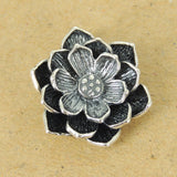 925 Stamp Sterling Silver Lotus Pendant Charm Protection WSP430 Wholesale: See Discount Coupons in Item Details