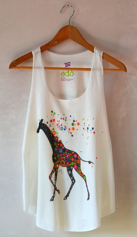 Flowy Women's Tank Top Racerback Ladies Tank Summer Tank Top Multicolor Print Yoga Tank Fitness Top Gym Tank Running Shirts Canottiera Donna