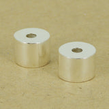 925 Sterling Silver Barrel Bead Seamless Jewelry Making WSP418 Wholesale: See Discount Coupons in Item Details