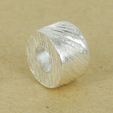 925 Sterling Silver Barrel Bead Seamless Jewelry Making 4.5mm Hole Size WSP419 Wholesale: See Discount Coupons in Item Details