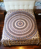 Boho Bed Sheet Mandala Double Bed Cover Cotton Beach Sheet Wall Hanging Mandala Tapestry Textile Prints Wall Decor Home Decor  Handmade Item