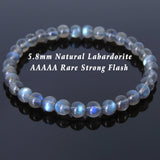 Men's Women AAAAA Strong Flash Labradorite Bracelet Gemstone Healing Stone Crystal DiyNotion Handmade BR245E