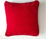 50% OFF Sale Velvet Pillows, Red Velvet sofa pillows, Velvet Birthday Gifts, Velvet bed pillows